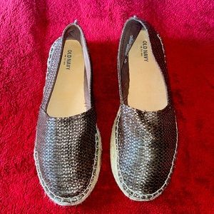 Old Navy Women’s Brown Size 10 Espadrille Flats in Good Condition!